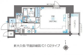 水商売賃貸　ズーム新大久保　間取り図