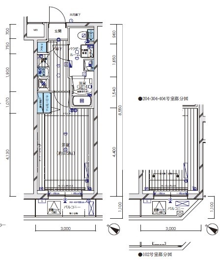 水商売賃貸　ＭＳ新宿中井　間取り図