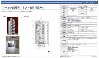 水商売賃貸　MS白金Ⅲ　募集図面