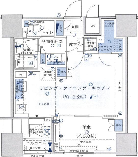 水商売賃貸　プレミスト渋谷宮益坂　間取り図