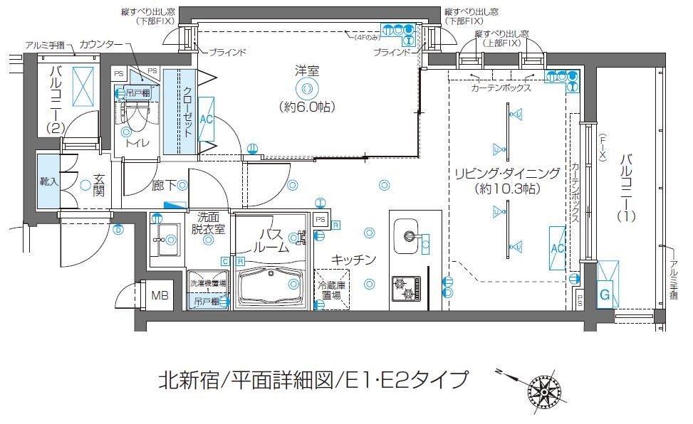 水商売賃貸　ズーム北新宿　　間取り図