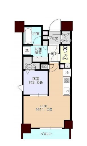 水商売賃貸　PS南麻布　間取り図