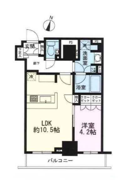 水商売賃貸　パークリュクス西新宿　間取り図