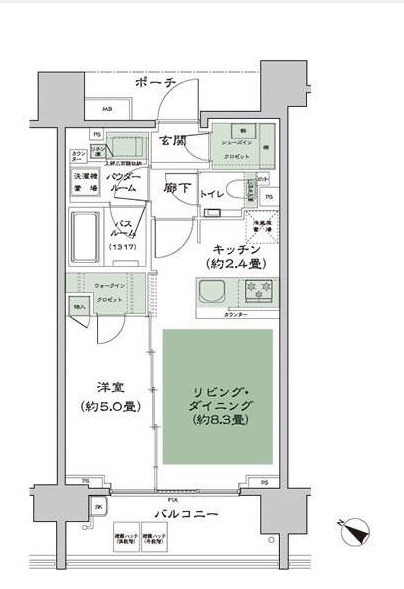 水商売賃貸　シティハウス南麻布一丁目　間取り図