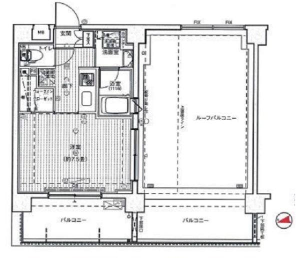 水商売賃貸　プレール・ドゥーク新宿御苑Ⅱ　間取り図