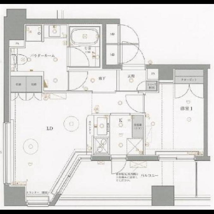 水商売賃貸　ＰＡＲＫ ＬＡＮＥ渋谷本町　間取り図