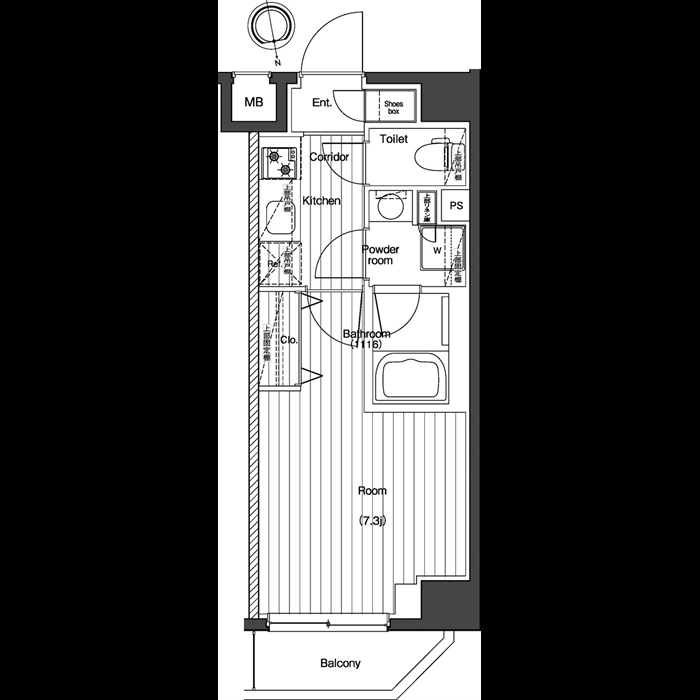 プレミアムキューブG北新宿_　間取り図