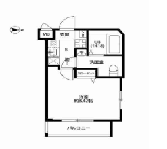 水商売賃貸　プレール・ドゥーク東中野　間取り図　