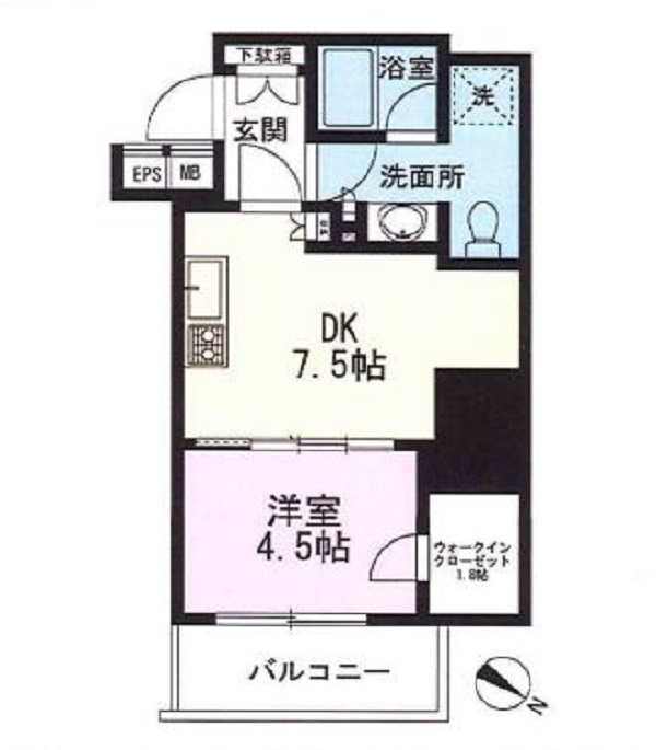 水商売賃貸　ザ・パークワンズ渋谷本町　間取り図