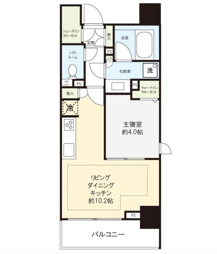 水商売賃貸　ピアース南麻布　間取り図