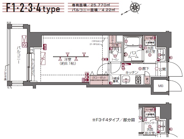 水商売賃貸 　ズーム白金高輪　間取り図