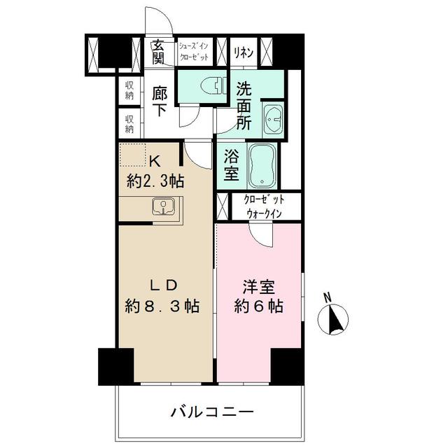 水商売賃貸　カメリアコート新宿　間取り図