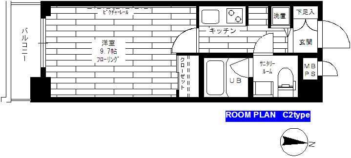 水商売賃貸　ステージファースト恵比寿二番館　間取り図