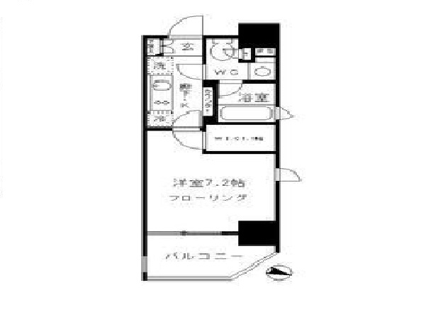 水商売賃貸 パークリュクス東麻布mono 間取り図