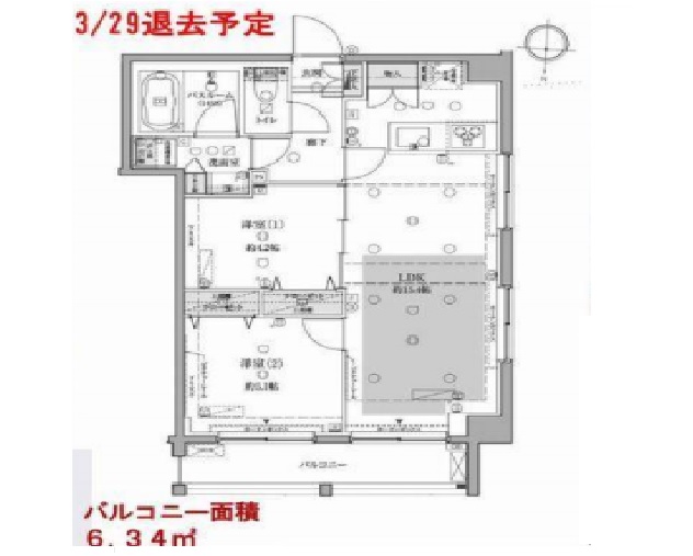 水商売賃貸　ラグディア麻布十番　間取り図