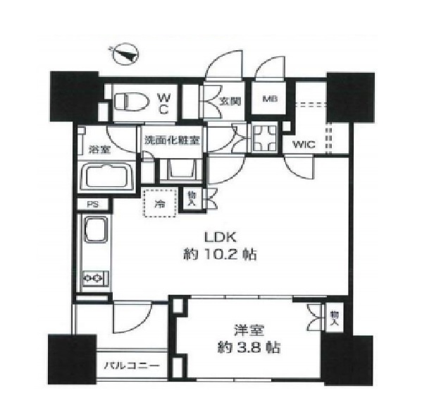 商売賃貸 プレミスト渋谷宮益坂　間取り図