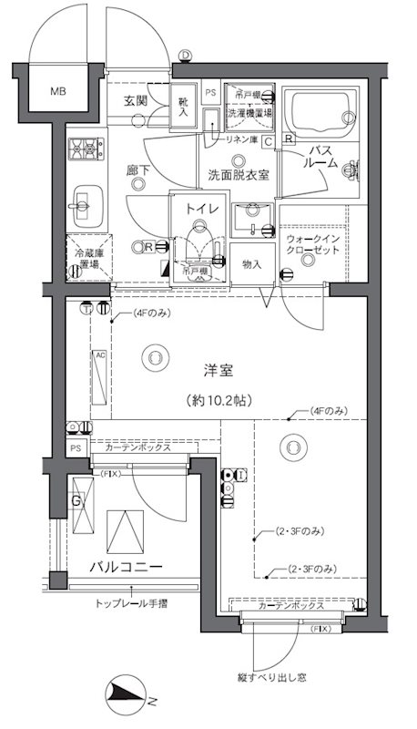 水商売賃貸　ズーム中野坂上　間取り図