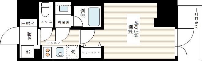 水商売賃貸 ピアース南麻布　間取り図