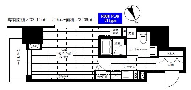 水商売賃貸 　グランドコンシェルジュ六本木　間取り図