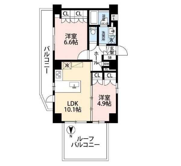 水商売賃貸　アクサス四谷三丁目　間取り図